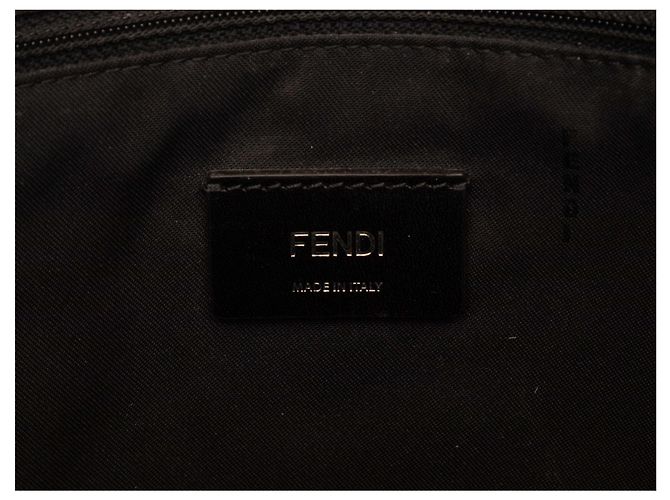 Borsa Tote Fendi in nylon con scritta Black & Multicolor - vista 5