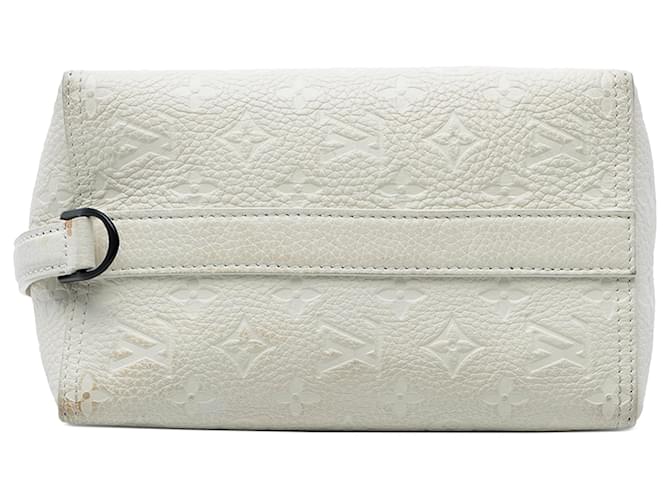 Borsa a tracolla e sacca Louis Vuitton Monogram Empreinte Triangle bianca Bianco - vista 3