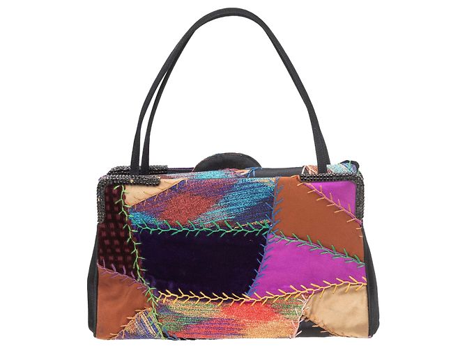 Multicolor Judith Leiber Patchwork Evening Tote Multiple colors - view 3