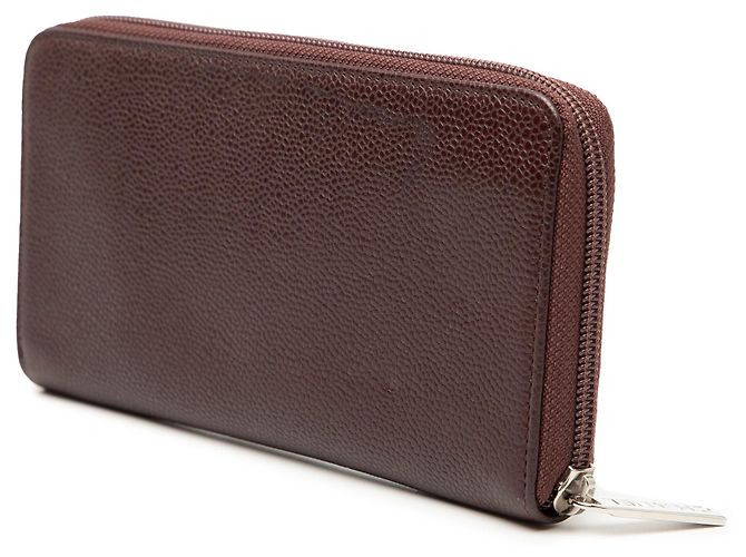 Cartera Chanel CC Caviar Zip Around roja - vista 2
