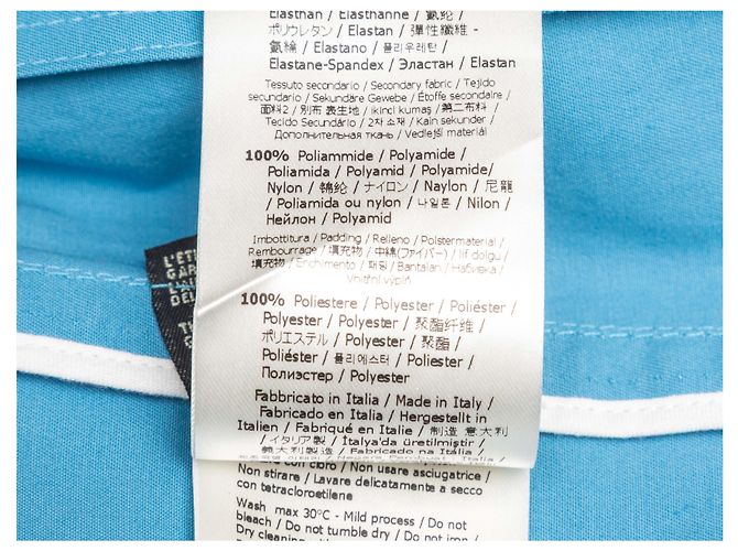 Camicia a maniche corte in nylon blu Fendi con stampa Zucca e bottoni Size IT 36 - vista 7