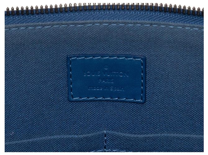 Borsa a manico Louis Vuitton Damier Infini blu - vista 6