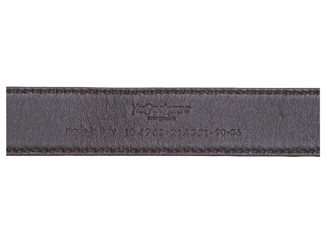 Ledergürtel in Tan Yves Saint Laurent Größe US S Beige - Ansicht 4