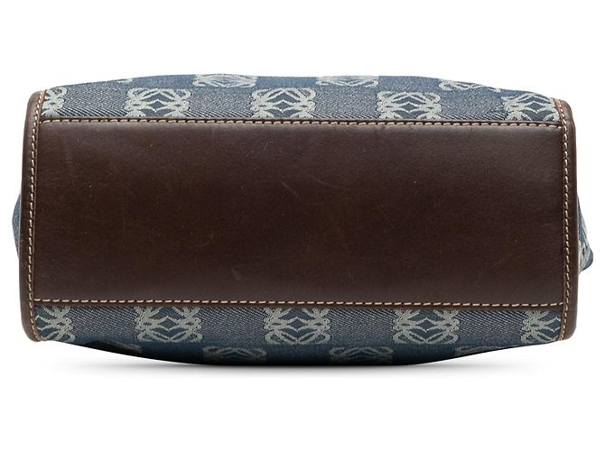 Tote in denim blu con l'Anagram LOEWE - vista 3