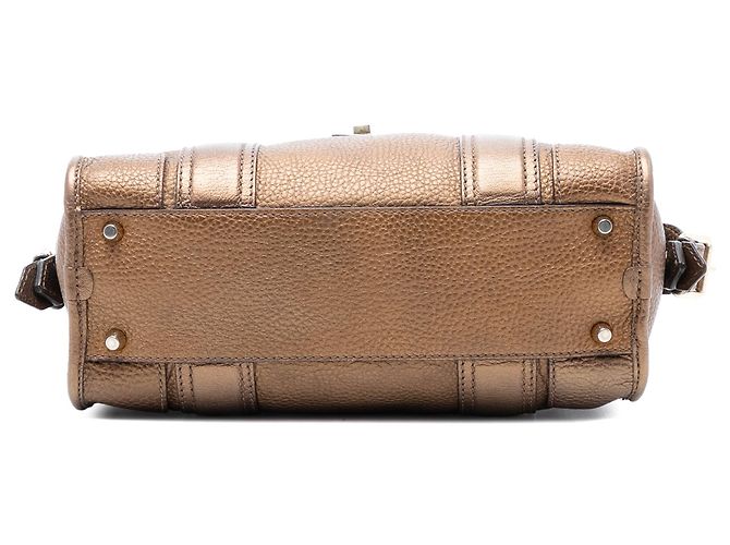 Braune Burberry Leder Satchel Handtasche - Ansicht 3