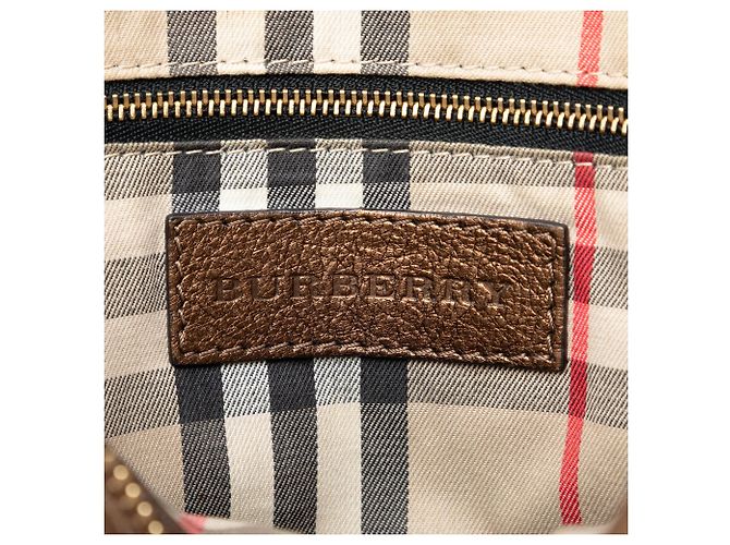 Braune Burberry Leder Satchel Handtasche - Ansicht 5