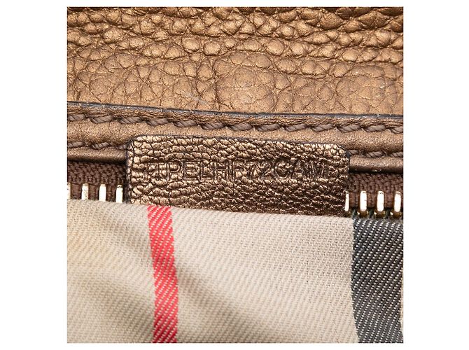Braune Burberry Leder Satchel Handtasche - Ansicht 6