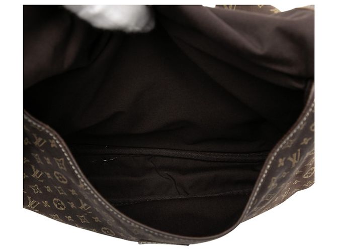 Borsa a tracolla Louis Vuitton Monogram Mini Lin Saumur 30 marrone - vista 4