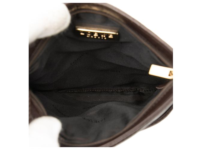 Borsa a tracolla in pelle nappa marrone LOEWE - vista 4