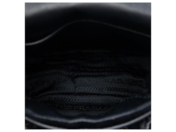 Borsa a tracolla Prada Impuntu Velluto Corsaire nera Nero - vista 4