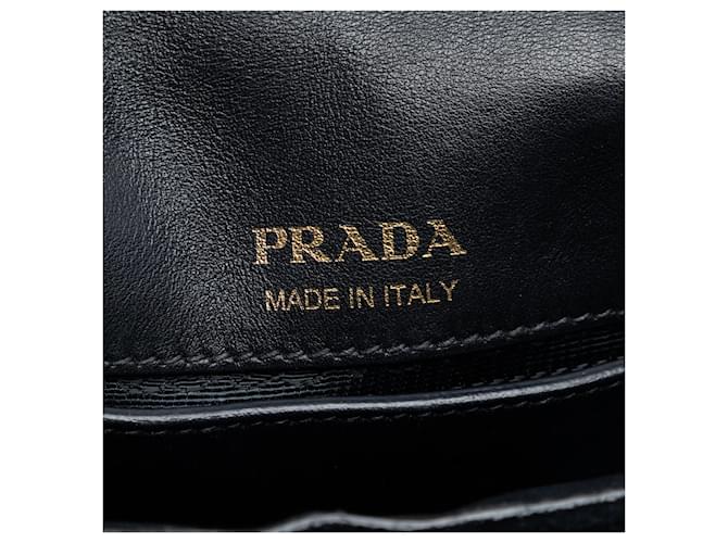 Borsa a tracolla Prada Impuntu Velluto Corsaire nera Nero - vista 5