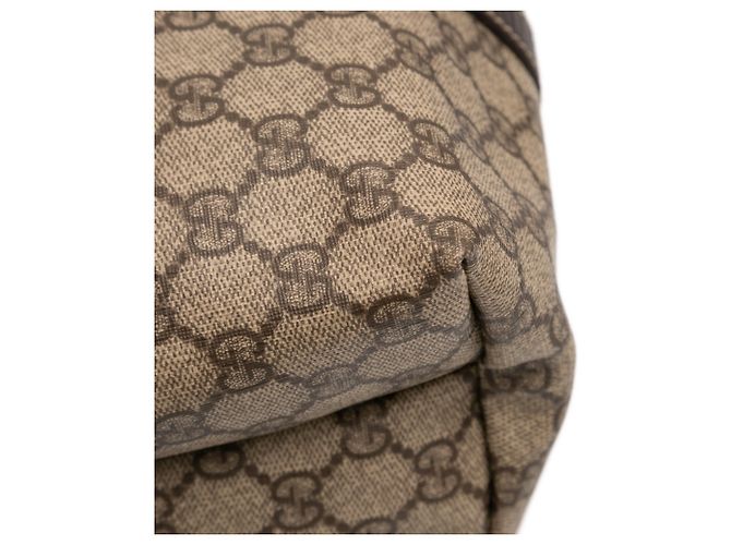 Tote verticale Gucci GG Supreme marrone - vista 10