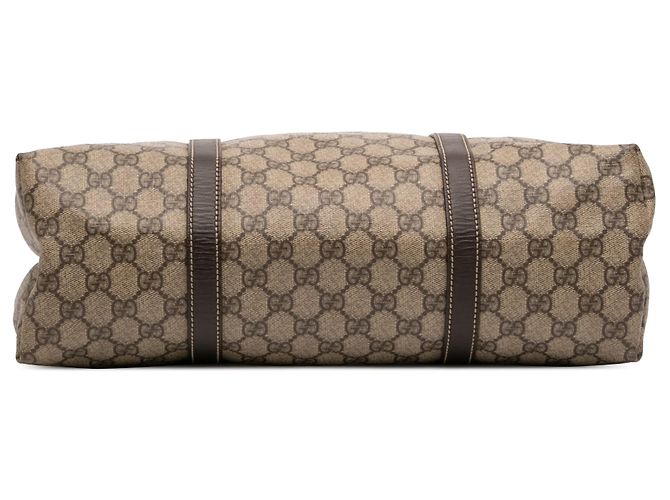 Tote verticale Gucci GG Supreme marrone - vista 3