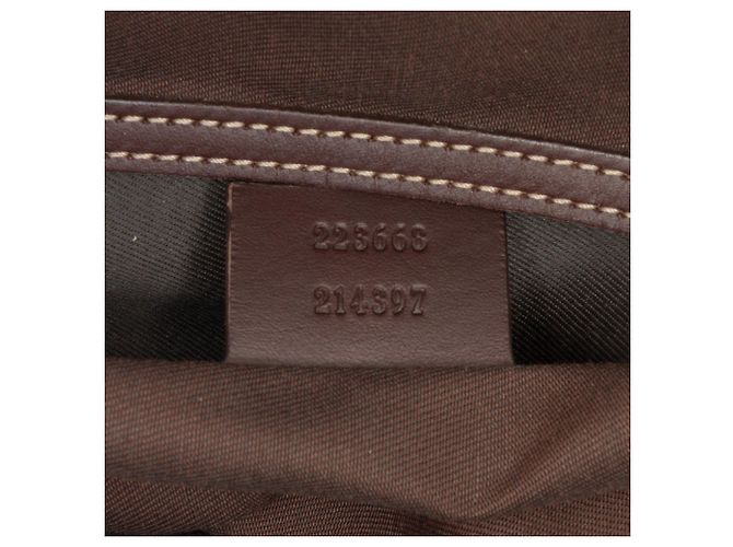 Tote verticale Gucci GG Supreme marrone - vista 7