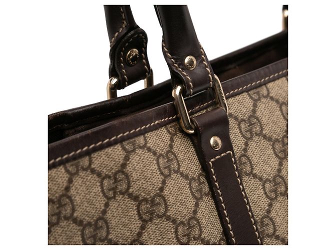 Tote verticale Gucci GG Supreme marrone - vista 8