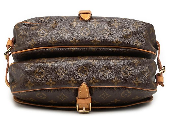 Borsa a tracolla Louis Vuitton Monogram Saumur 30 marrone - vista 3