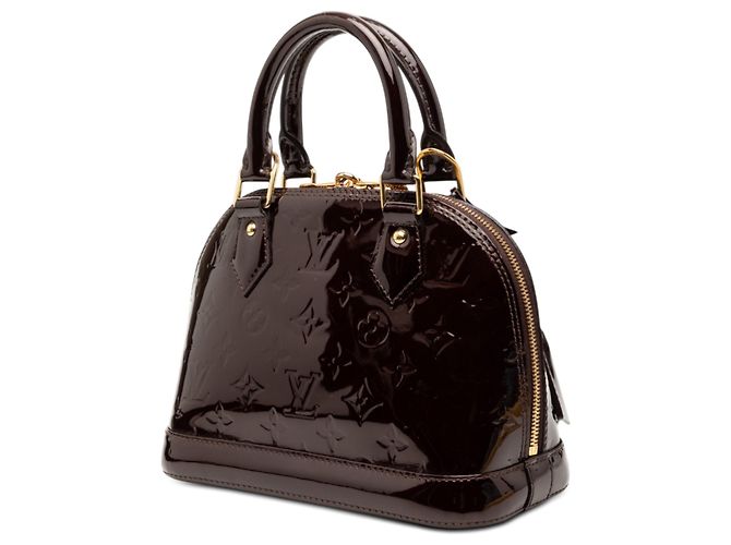 Borsa Alma BB Monogram Vernis Louis Vuitton viola Porpora - vista 2