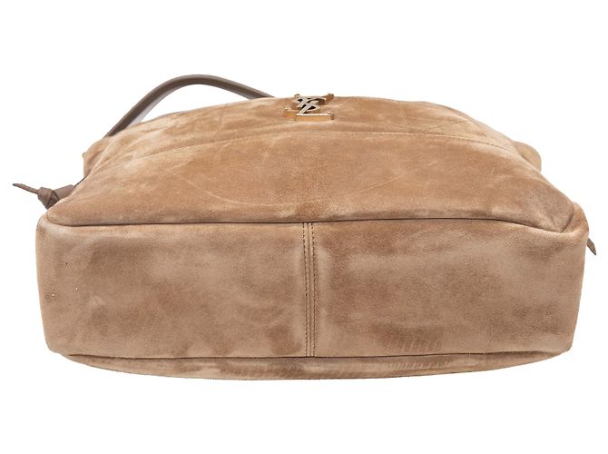 Borsa Jamie in scamosciato color tan Saint Laurent Beige - vista 4