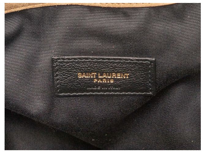 Borsa Jamie in scamosciato color tan Saint Laurent Beige - vista 6