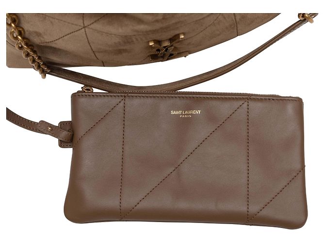 Borsa Jamie in scamosciato color tan Saint Laurent Beige - vista 8