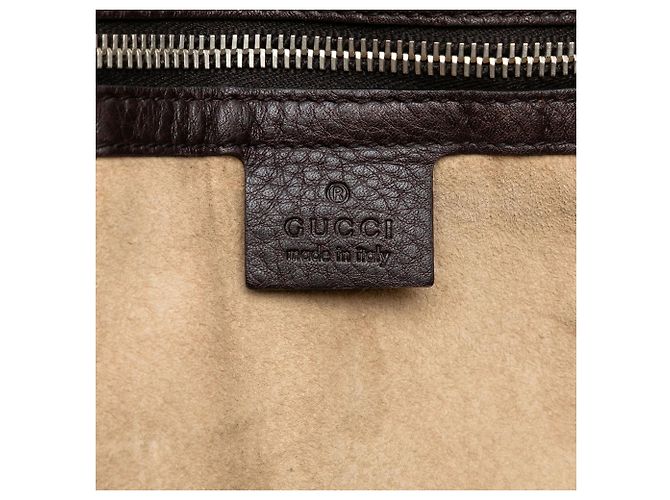 Tote in pelle marrone Gucci - vista 6