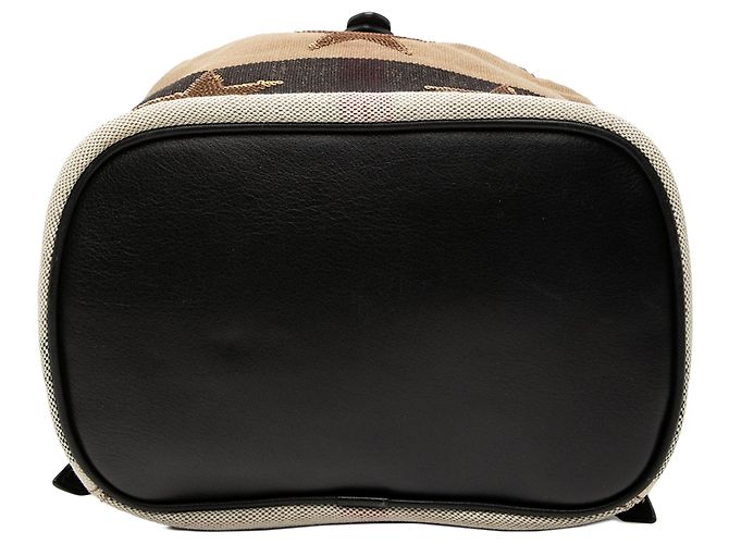 Zaino Burberry Mega Check Canvas Star Sequin Marrone - vista 3