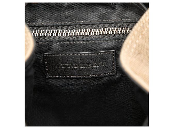 Zaino Burberry Mega Check Canvas Star Sequin Marrone - vista 5