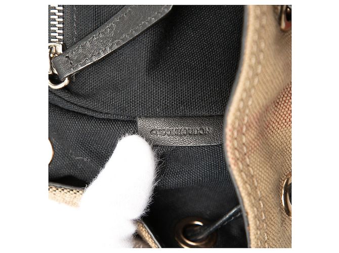Zaino Burberry Mega Check Canvas Star Sequin Marrone - vista 6
