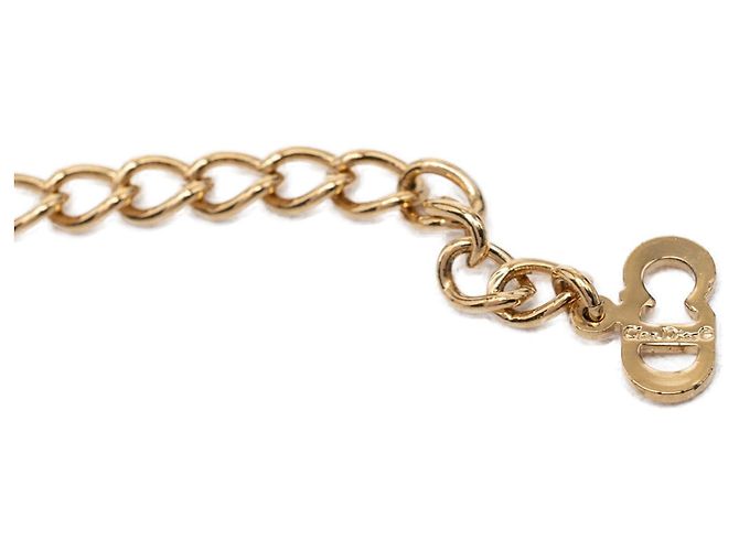Collana con pendente logo Dior placcato oro D'oro - vista 4