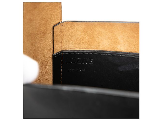 Borsa bucket in bambù in pelle di vitello nera LOEWE Nero - vista 5