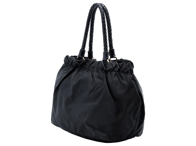 Bow Borsa Prada Tessuto con fiocco nero - vista 2