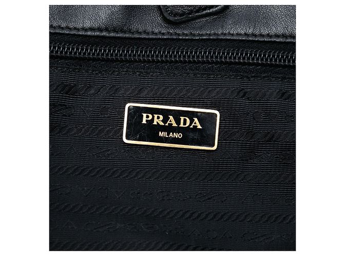 Bow Borsa Prada Tessuto con fiocco nero - vista 5