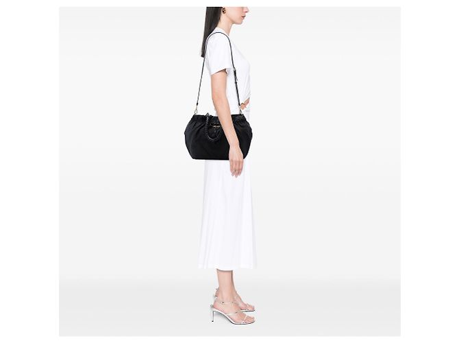 Bow Borsa Prada Tessuto con fiocco nero - vista 6