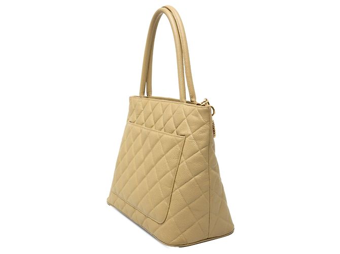 Tote Chanel Caviar Medallion beige - vista 2