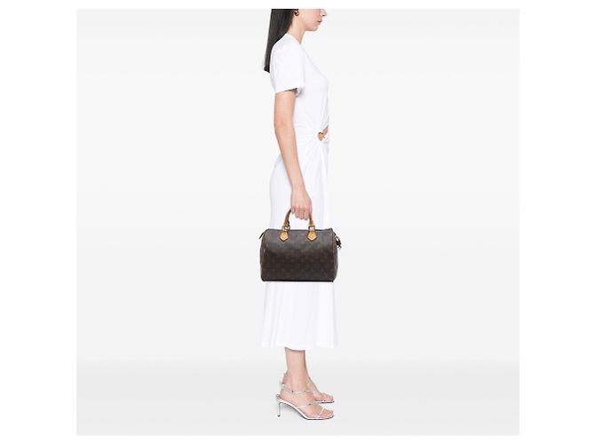 Borsa Boston Louis Vuitton Monogram Speedy 30 marrone - vista 7