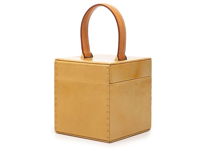 Borsa Vanity Louis Vuitton Monogram Vernis Bleecker Beige - vista 2