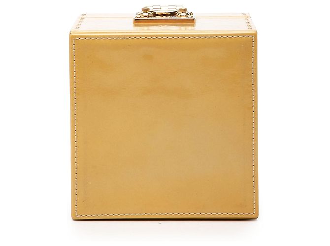 Borsa Vanity Louis Vuitton Monogram Vernis Bleecker Beige - vista 3