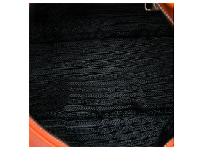 Orange Prada Vitello Phenix Satchel - Ansicht 4