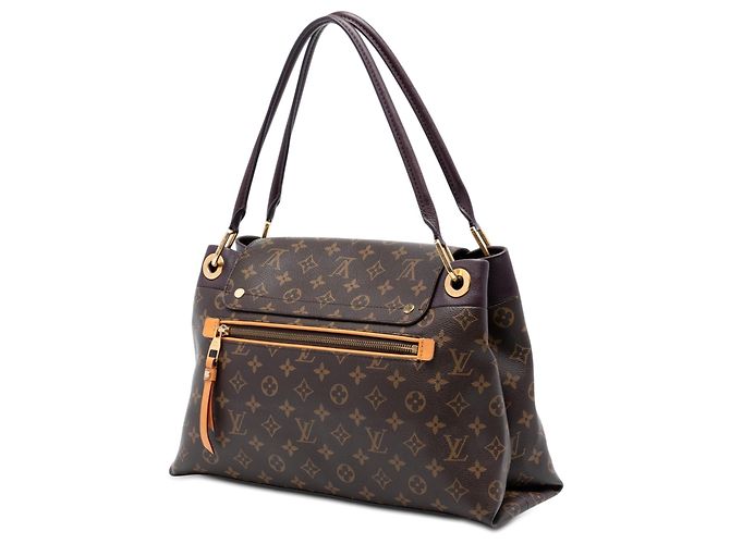 Borsa a Spalla Louis Vuitton Monogram Olympe MM Marrone - vista 2