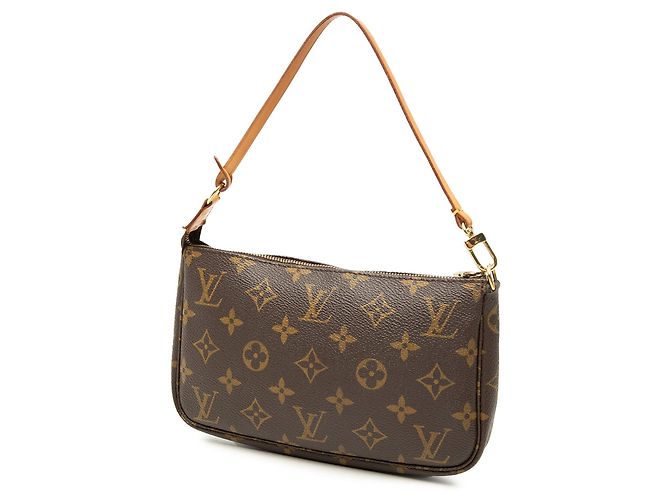 Borsa a tracolla Louis Vuitton Monogram Pochette Accessoires marrone - vista 2