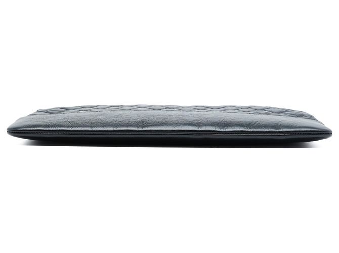 Clutch Chanel Gabrielle O Case in pelle di vitello invecchiata nera Large Nero - vista 3