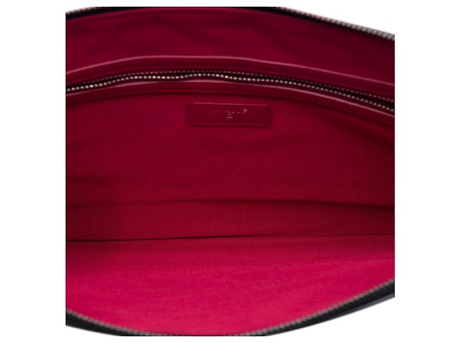 Clutch Chanel Gabrielle O Case in pelle di vitello invecchiata nera Large Nero - vista 4