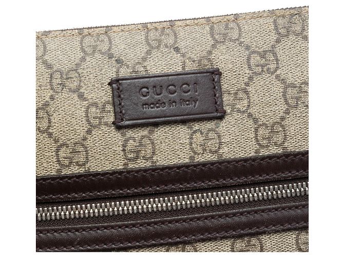 Borsa a tracolla Gucci GG Supreme beige - vista 5
