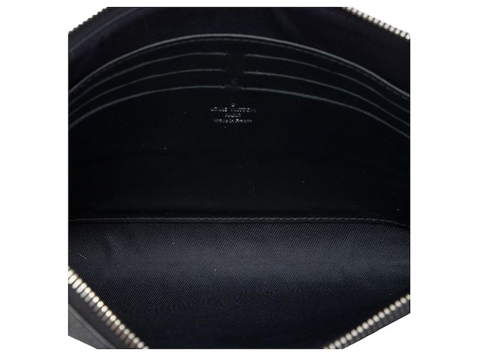 Clutch Pochette Jour MM Damier Graphite nera Louis Vuitton Nero - vista 4