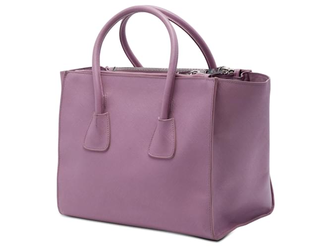 Borsa Prada Medium Saffiano Twin Pocket Viola Porpora - vista 2