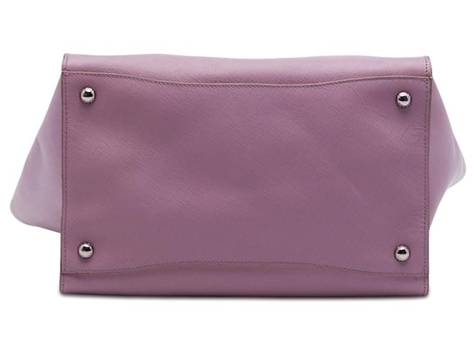 Borsa Prada Medium Saffiano Twin Pocket Viola Porpora - vista 3