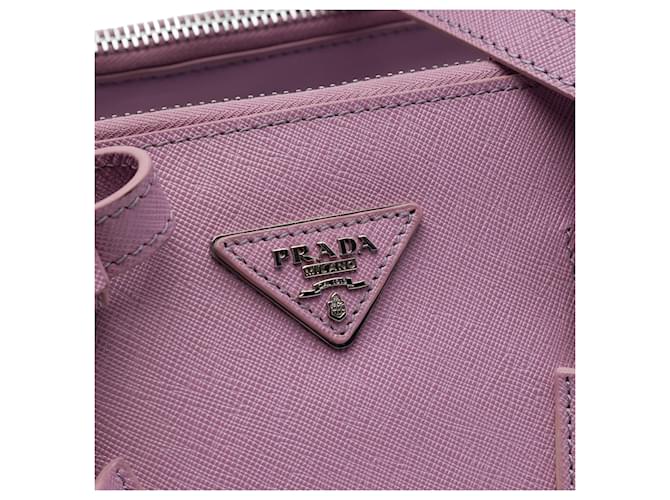 Borsa Prada Medium Saffiano Twin Pocket Viola Porpora - vista 5