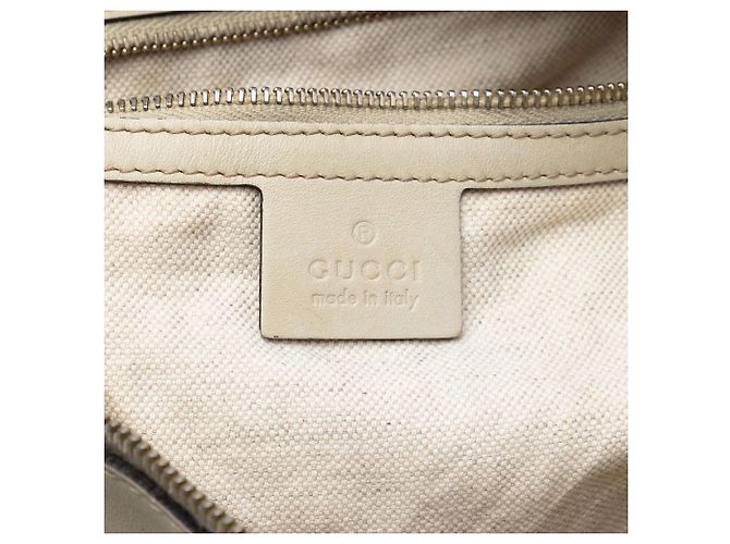 Beige Gucci GG Canvas Web Mayfair Satchel - vista 5