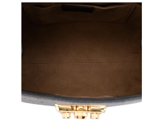 Padlock Zaino Gucci GG Supreme con lucchetto beige - vista 4