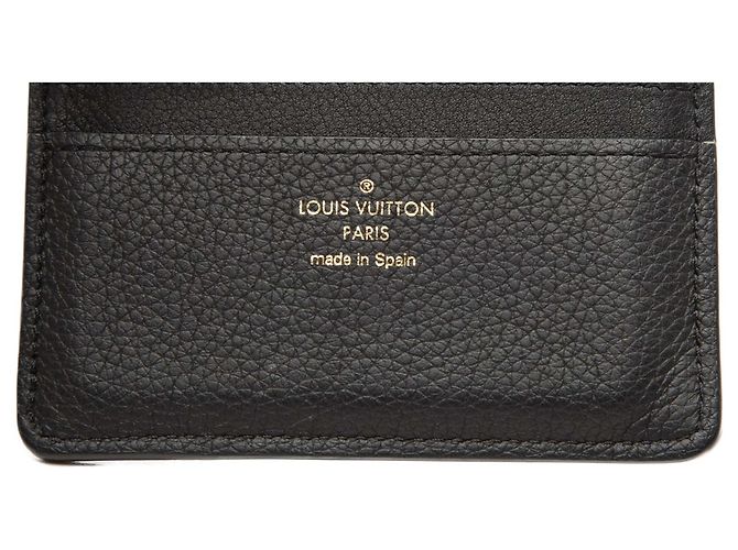 Black Louis Vuitton Leather Low Key Compact Wallet Small Wallets - view 5